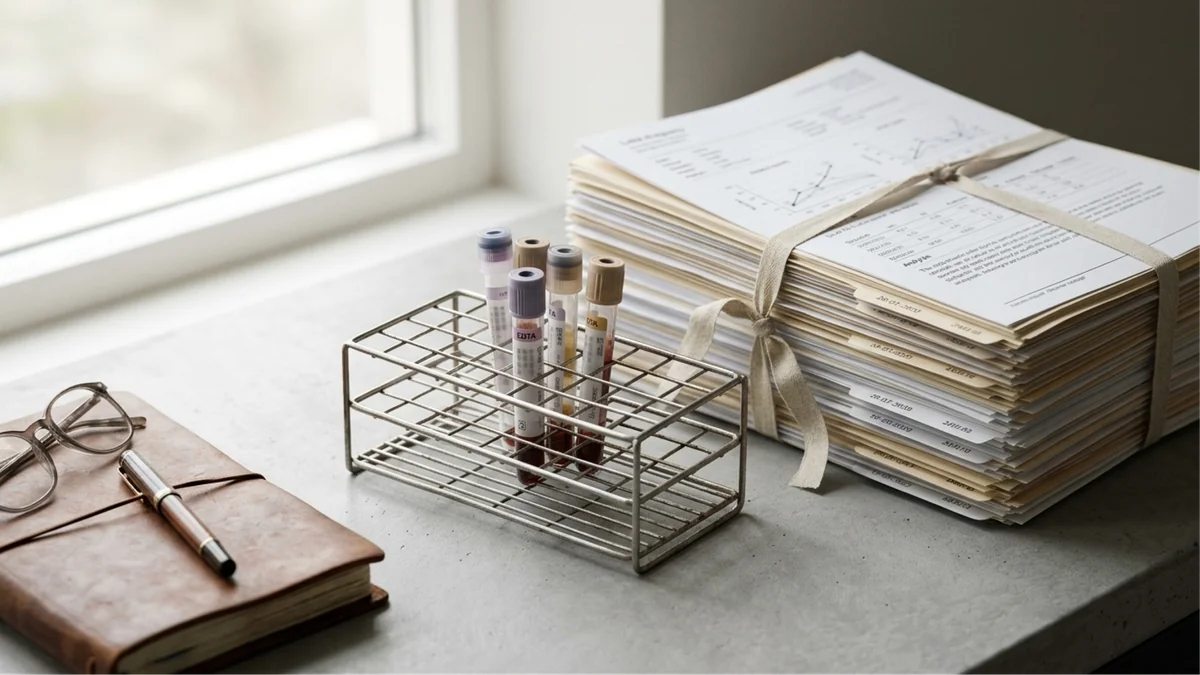 Biomarker correlation matrix heatmap